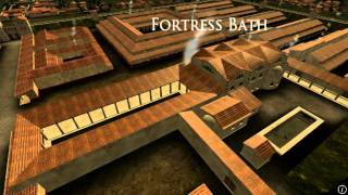 Animation of ancient Roman Fort in Caerleon Wales [upl. by Naihs]