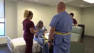 Physical Therapy Transfer Training  How To Transfer From Wheelchair To Bed [upl. by Cormack]