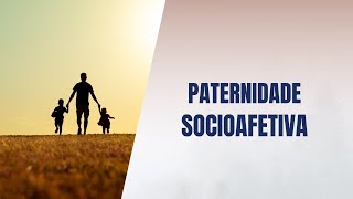 Paternidade socioafetiva [upl. by Ddene]