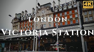 London Victoria Station Walk Through England 4K [upl. by Thaddeus]