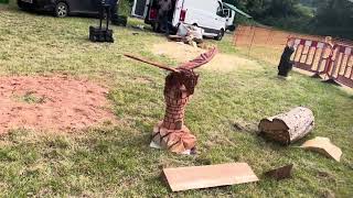 A fabulous range of wooden sculpture at Caerleon festival 2024 [upl. by Methuselah]