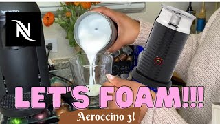 How To Foam Milk With Aeroccino 3 Make Coffee With Foam Tips amp Tricks  Easy Foamed Latte Recipe [upl. by Brost]